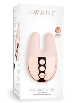 Load image into Gallery viewer, Le Wand Double Vibe Rechargeable Silicone Rabbit Vibrator - Rose Gold
