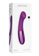 Load image into Gallery viewer, Le Wand Gee Rechargeable Silicone Body Wand - Cherry/Purple