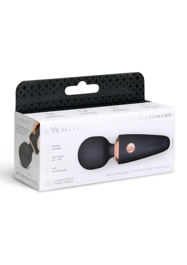 Le Wand Mini Micro Silicone Wand - Black