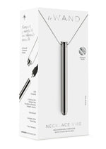Load image into Gallery viewer, Le Wand Vibrating Necklace Rechargeable Silicone Discreet Vibrator - Silver