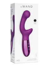 Load image into Gallery viewer, Le Wand Xo Rechargeable Silicone Dual Stimulating Vibrator - Cherry/Purple
