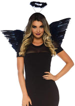 Load image into Gallery viewer, Leg Avenue Angel Wings Kit - Black - One Size
