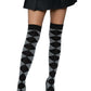 Leg Avenue Argyle Knit Over The Knee Socks - Grey - One Size