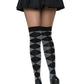 Leg Avenue Argyle Knit Over The Knee Socks - Grey - One Size