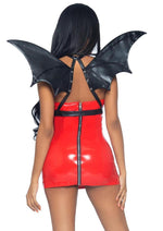 Load image into Gallery viewer, Leg Avenue Bat Wing Body Harness Faux Leather - Black - One Size
