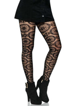 Load image into Gallery viewer, Leg Avenue Boho Crochet Net Tights