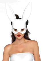 Load image into Gallery viewer, Leg Avenue Bondage Bunny Mask - White - One Size
