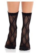 Load image into Gallery viewer, Leg Avenue Bow Net Anklets
