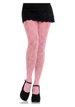 Load image into Gallery viewer, Leg Avenue Bow Net Tights - Pink - One Size
