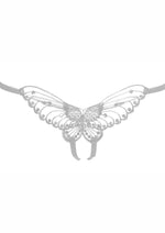 Load image into Gallery viewer, Leg Avenue Butterfly Crotchless with Pearl Sequin Detail - White - One Size - 12 Pack
