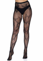 Load image into Gallery viewer, Leg Avenue Butterfly Net Tights - Black - One Size