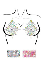 Load image into Gallery viewer, Leg Avenue Cambria Nipple Jewels Stickers and Body Glitter - Clear - 2 Pack
