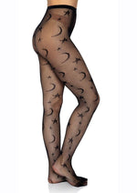 Load image into Gallery viewer, Leg Avenue Celestial Net Tights - Black - One Size