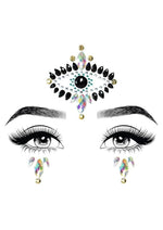 Load image into Gallery viewer, Leg Avenue Divinity Face Jewels Stickers and Body Glitter (2 Packets - Multicolor

