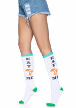 Load image into Gallery viewer, Leg Avenue Eat Me Knee Highs - Multicolor - One Size