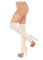 Load image into Gallery viewer, Leg Avenue Extra Long Ribbed Knit Leg Warmers - Ivory - One Size
