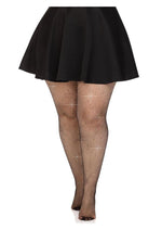 Load image into Gallery viewer, Leg Avenue Fishnet Crystalized Tights with Multi Sized Iridescent Rhinestones
