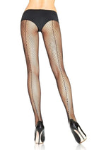 Load image into Gallery viewer, Leg Avenue Fishnet with Backseam Pantyhose - Black - One Size