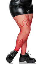 Load image into Gallery viewer, Leg Avenue Flame Net Tights