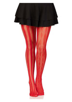 Load image into Gallery viewer, Leg Avenue Harlequin Net Tights - Red - One Size