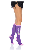 Load image into Gallery viewer, Leg Avenue Horny AF Knee Socks - Multicolor - One Size
