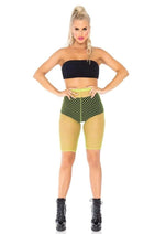 Load image into Gallery viewer, Leg Avenue Industrial Net Biker Shorts
