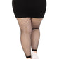 Leg Avenue Industrial Net Footless Tights - 1x-2x