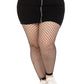 Leg Avenue Industrial Net Footless Tights - 1x-2x