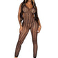 Leg Avenue Lattice Net Cut-Out Footless Tank Bodystocking