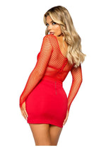 Load image into Gallery viewer, Leg Avenue Lycra Industrial Fishnet Long Sleeve T-Shirt
