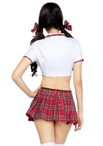 Load image into Gallery viewer, Leg Avenue Miss Prep School - Red/White - Medium/Small - 4 Piece Set
