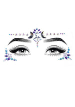 Load image into Gallery viewer, Leg Avenue Mystic Adhesive Face Jewels Sticker - Multicolor - One Size
