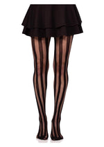 Load image into Gallery viewer, Leg Avenue Net and Opaque Striped Tights
