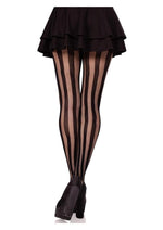 Load image into Gallery viewer, Leg Avenue Net and Opaque Striped Tights
