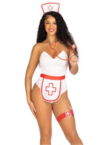 Load image into Gallery viewer, Leg Avenue Nurse Costume - Red/White - 5 Piece
