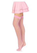 Load image into Gallery viewer, Leg Avenue Nylon Fishnet Stocking - Pink - One Size