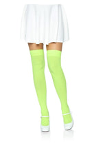 Load image into Gallery viewer, Leg Avenue Nylon Over The Knee - Green/Neon Green - One Size
