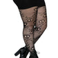 Leg Avenue Pirate Booty Skull Net Pantyhose