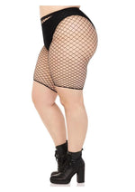 Load image into Gallery viewer, Leg Avenue Plus Size Industrial Net Biker Shorts - 1x-2x
