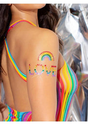 Leg Avenue Pride Body Jewels Sticker - Multicolor