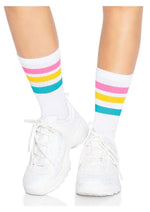 Load image into Gallery viewer, Leg Avenue Pride Crew Socks Pansexual