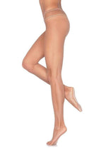 Load image into Gallery viewer, Leg Avenue Profesional Fishnet Tights with Nylon/Cotton Sole, No-Roll Waist Band - A/B - Light Toast

