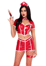 Load image into Gallery viewer, Leg Avenue Red Alert Nurse Costume
