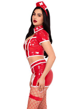 Load image into Gallery viewer, Leg Avenue Red Alert Nurse Costume
