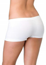 Load image into Gallery viewer, Leg Avenue Seamless Boyshorts - White - One Size