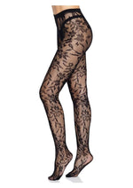 Load image into Gallery viewer, Leg Avenue Seamless Chantilly Floral Lace Tights