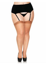 Load image into Gallery viewer, Leg Avenue Sheer Stocking - Tan - Plus Size
