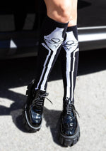 Load image into Gallery viewer, Leg Avenue Skeleton Over The Knee Socks