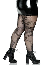 Load image into Gallery viewer, Leg Avenue Snake Net Tights
