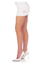 Load image into Gallery viewer, Leg Avenue Spandex Diamond Panty Hose - Purple - One Size
